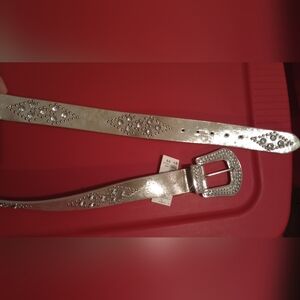 Silver Studded Women's Belt